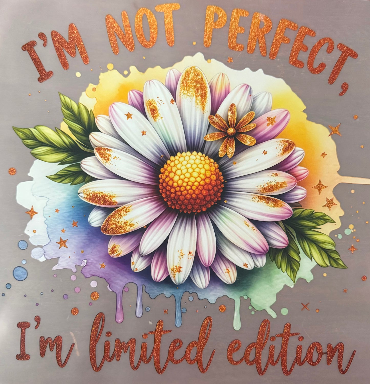 I’m not perfect, I’m limited edition