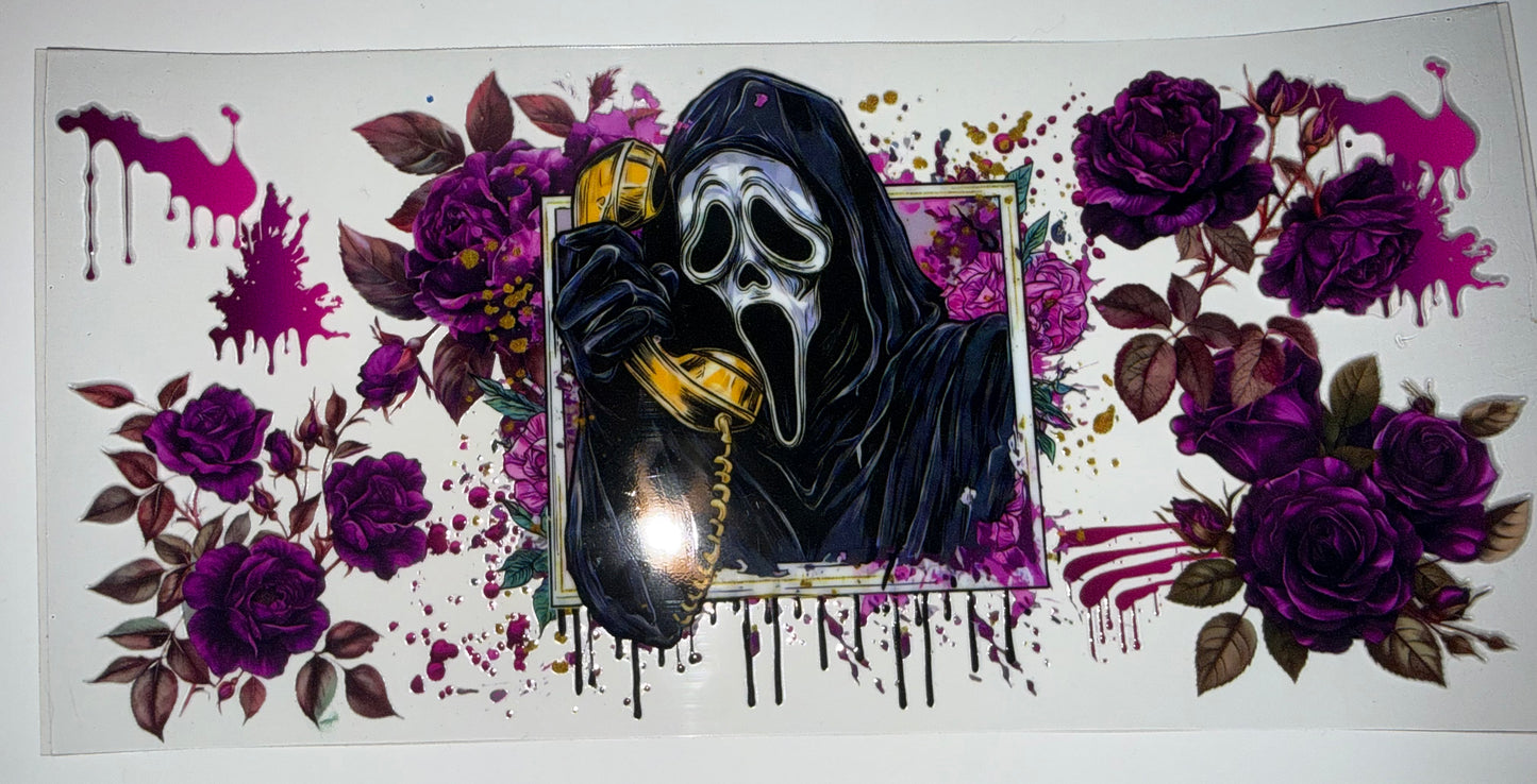 Ghostface w/Purple Flowers