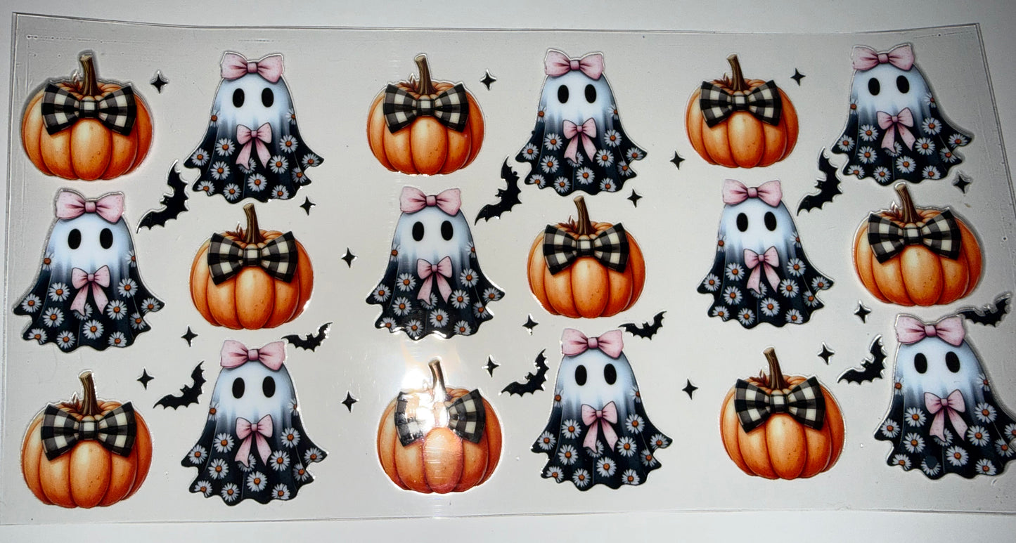 Cute Ghost & Pumpkins