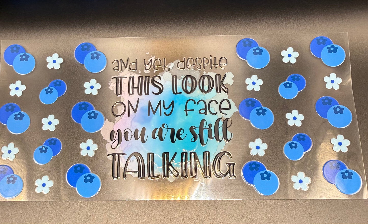Despite the Look You Are Still Talking