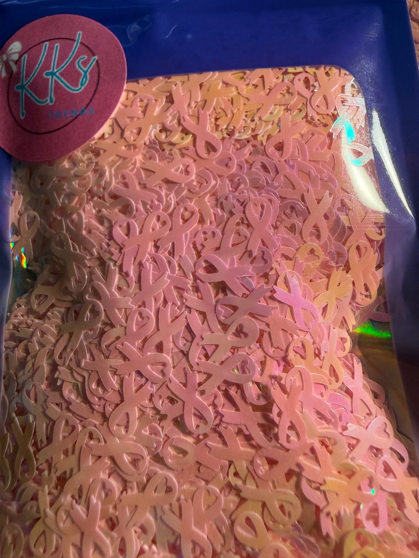 Pink Cancer Ribbon-Lg