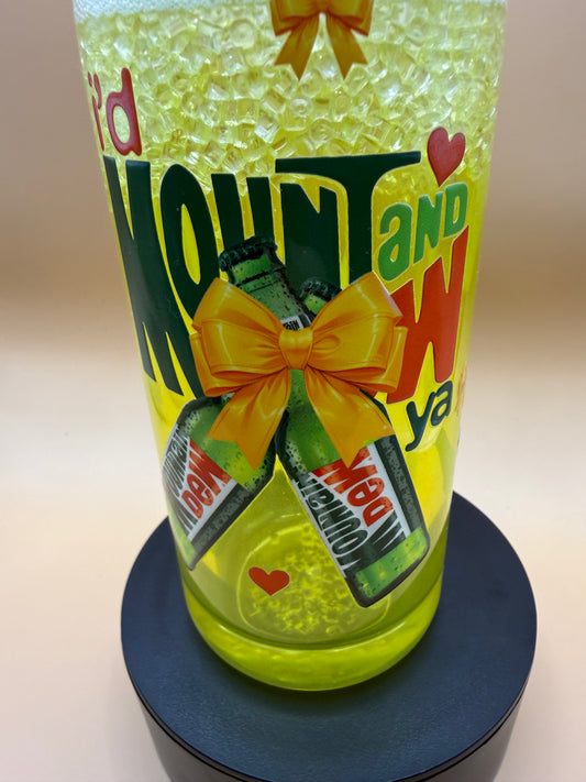 20oz Mountain Dew Snowglobe Tumbler