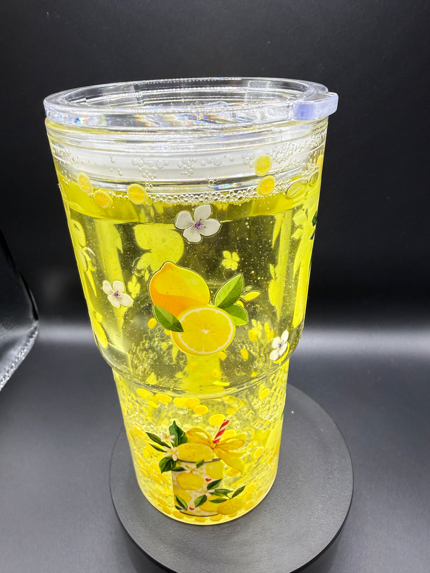 18oz Lemonade Snowglobe Tumbler