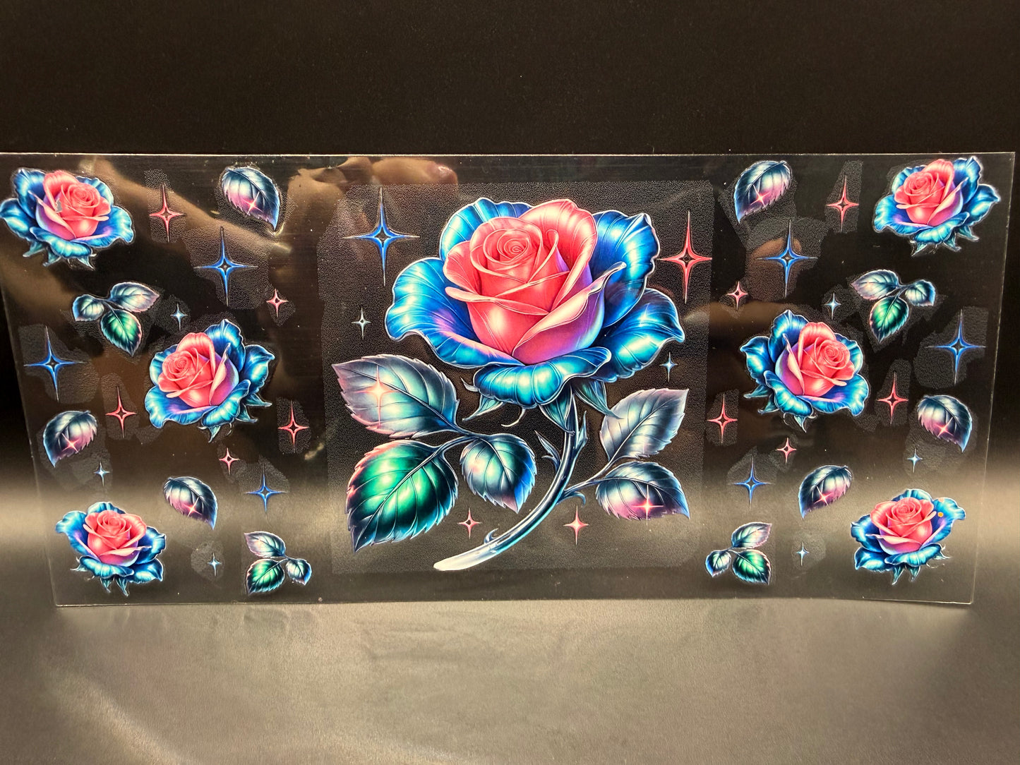 Pink & Blue Rose