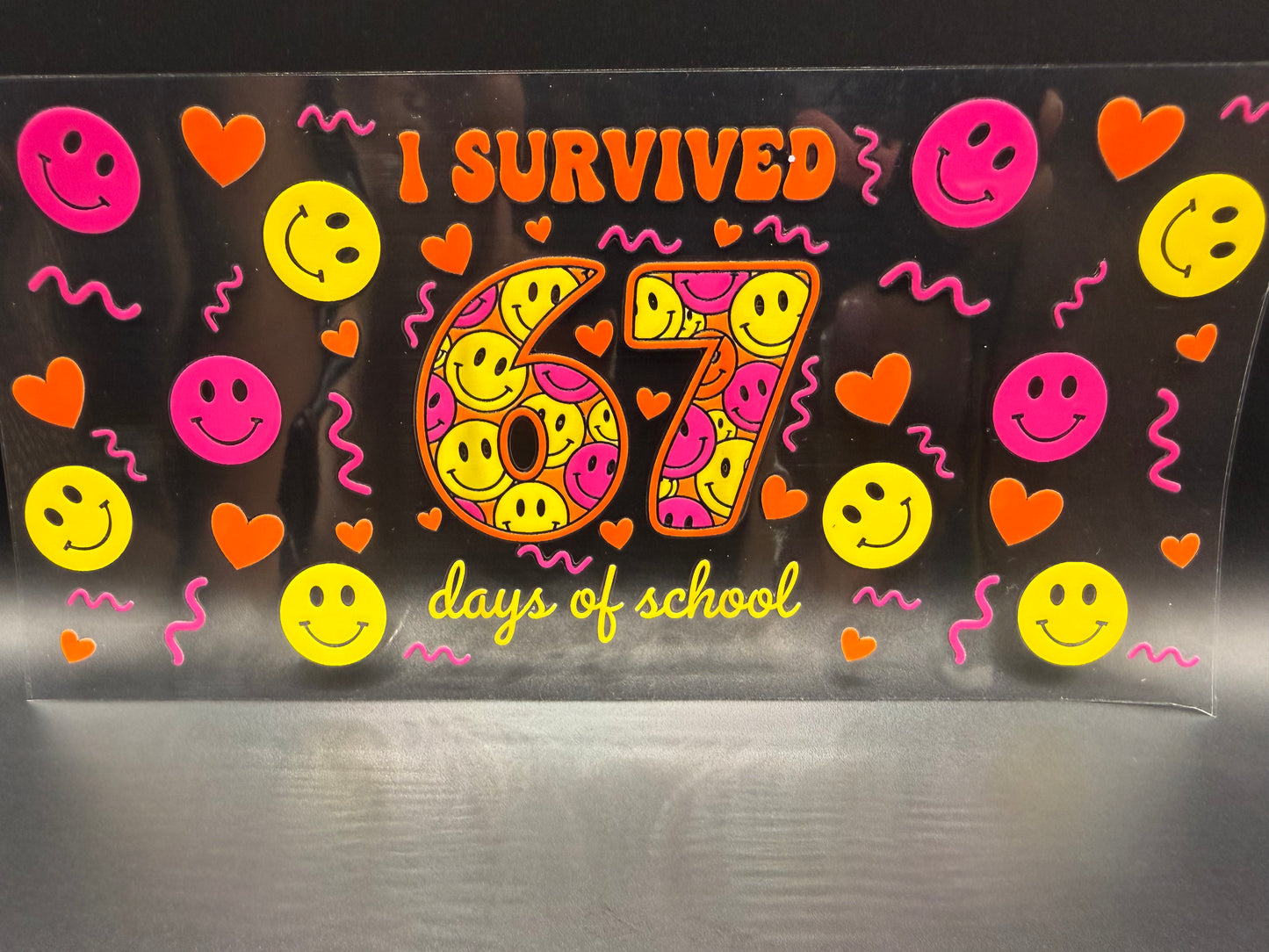 67 Days of School-Pink & Yellow