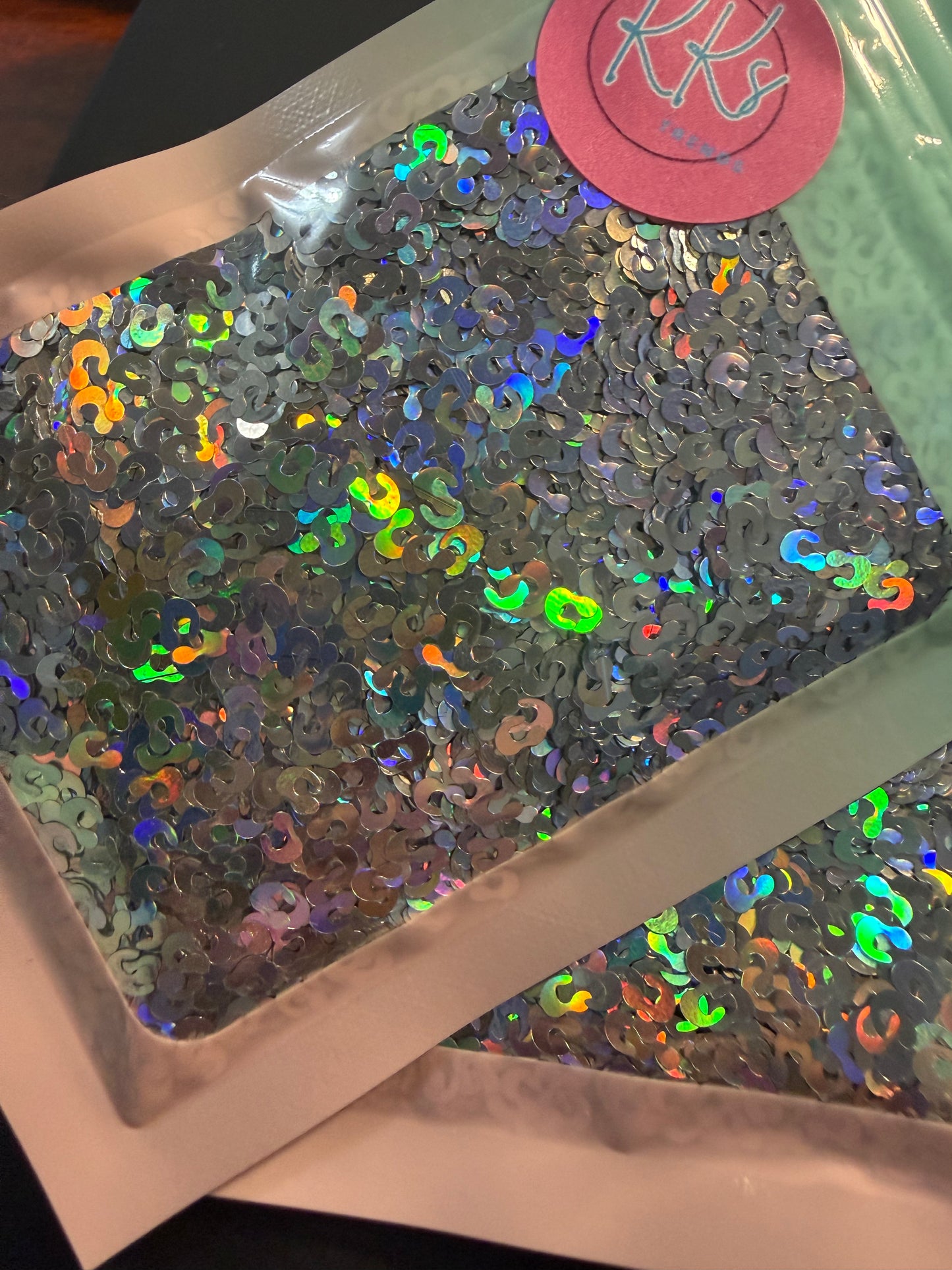Leopard-Silver Holographic