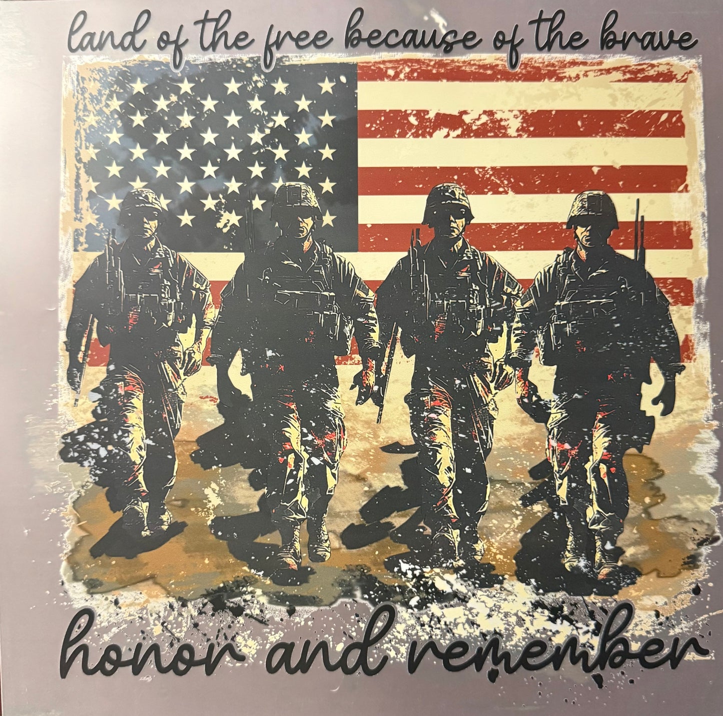 LAND OF THE FREE BECAUSE OF THE BRAVE