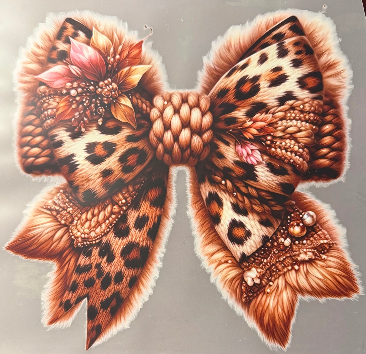 LEOPARD PRINT BOW