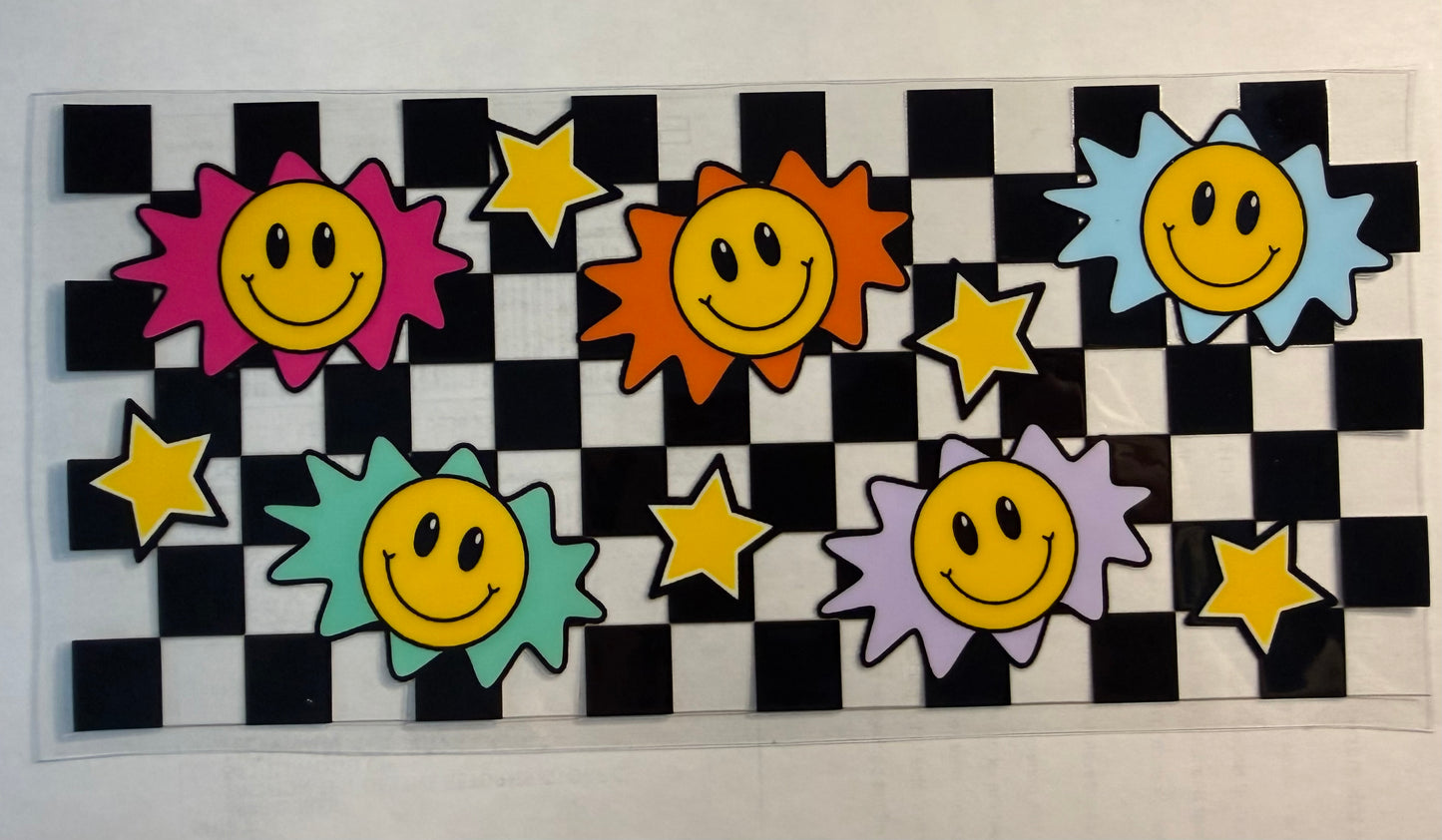 SMILEY CHECKERED BACKGROUND