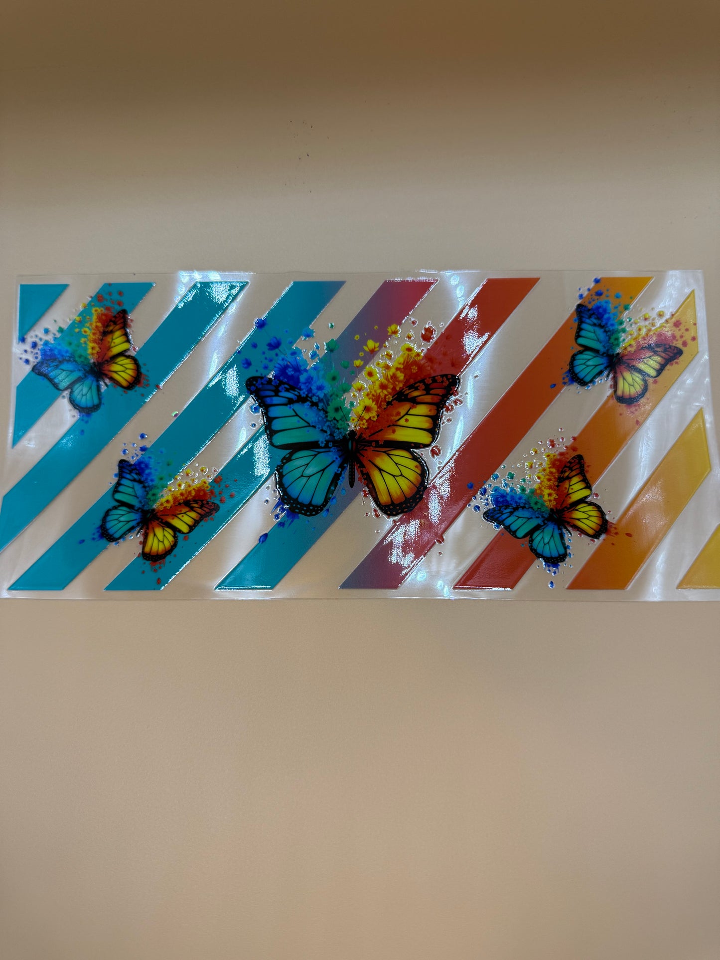 Butterfly w/stripes