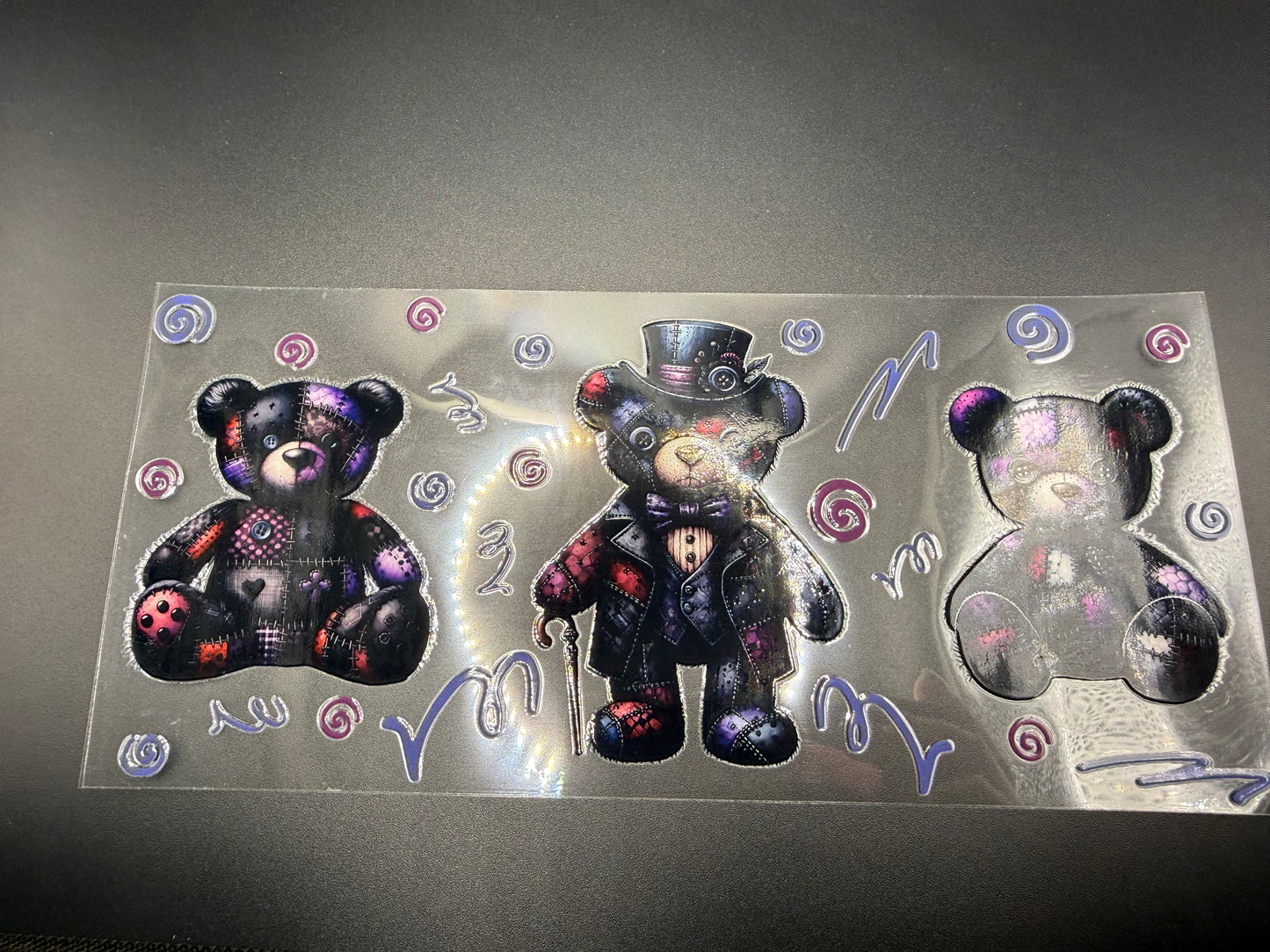 3 PATCHWORK BEARS