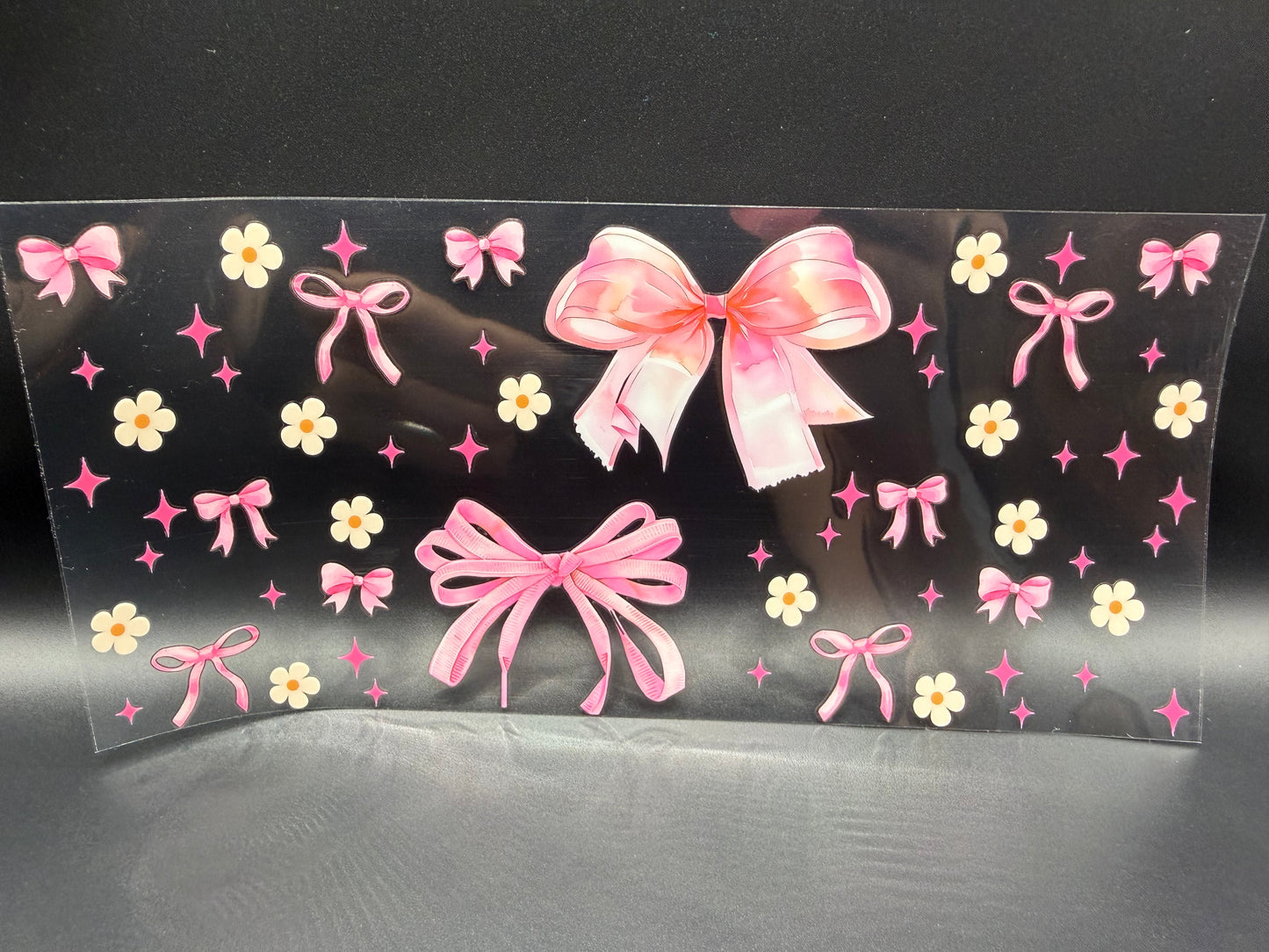 PINK BOWS W/DAISY