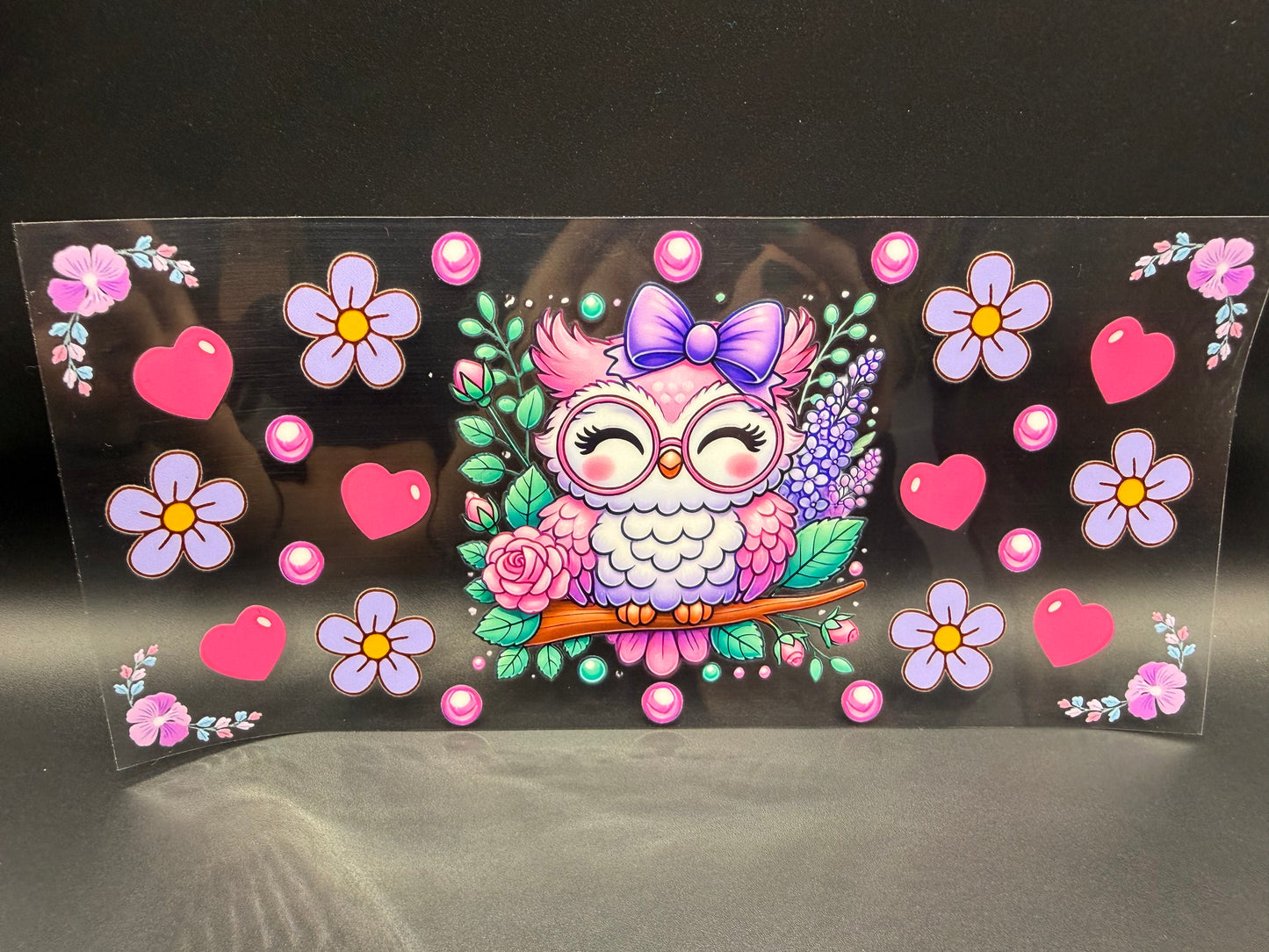 OWL W/PURPLE BOW