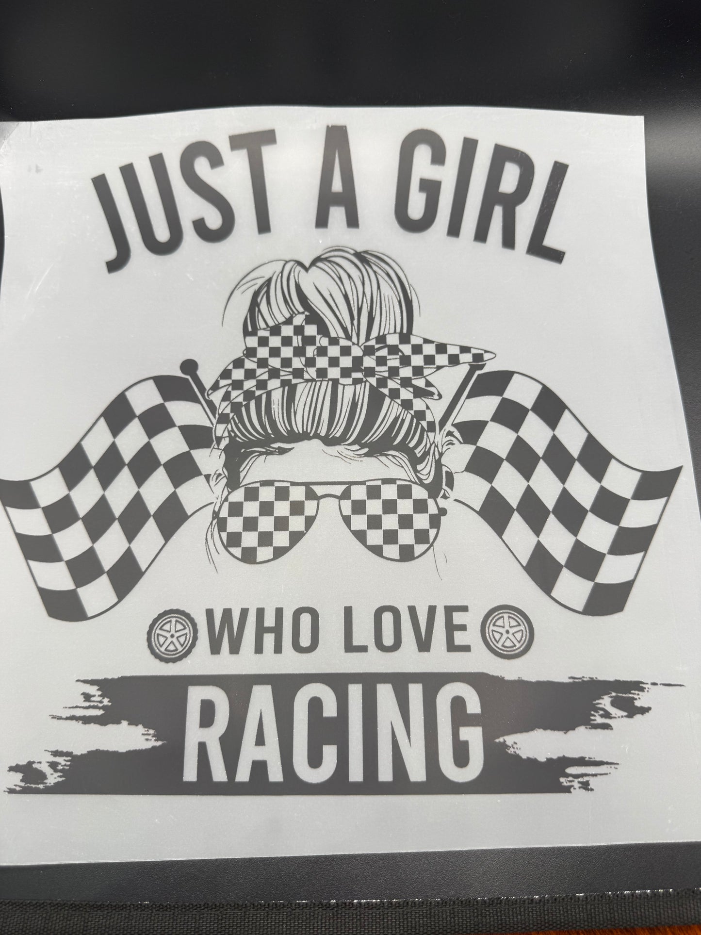 JUST A GIRL WHO LOVES RACING