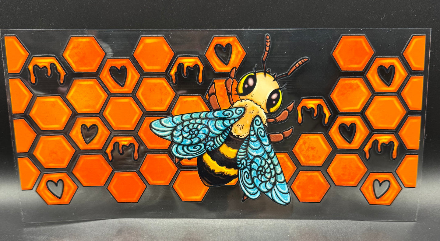 ORANGE BEEHIVE & BEE