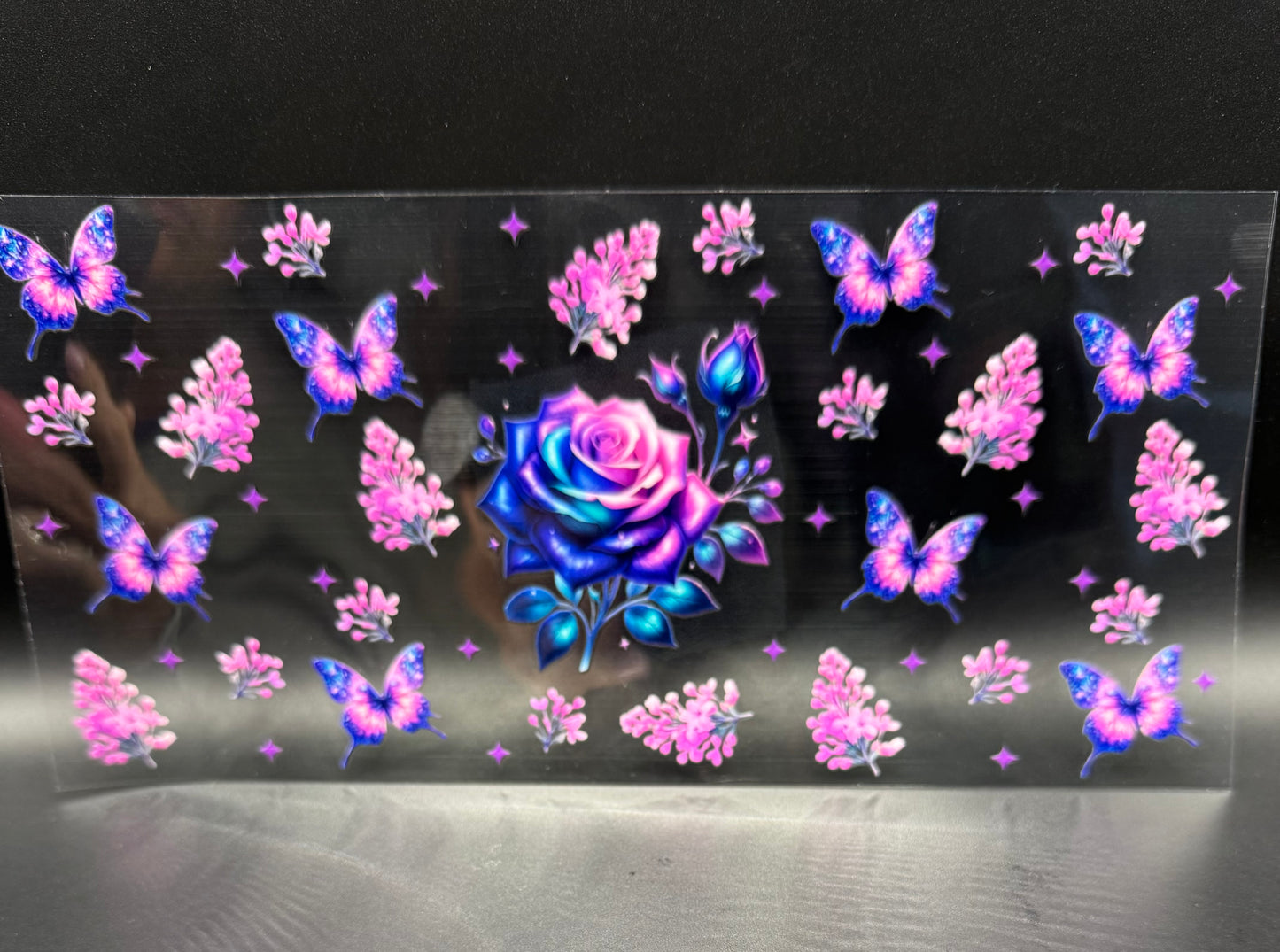 MULTI-COLOR ROSE & BUTTERFLIES