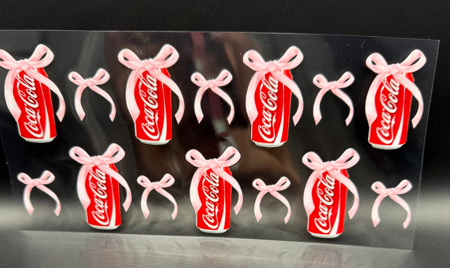 COKE CANS & PINK BOWS