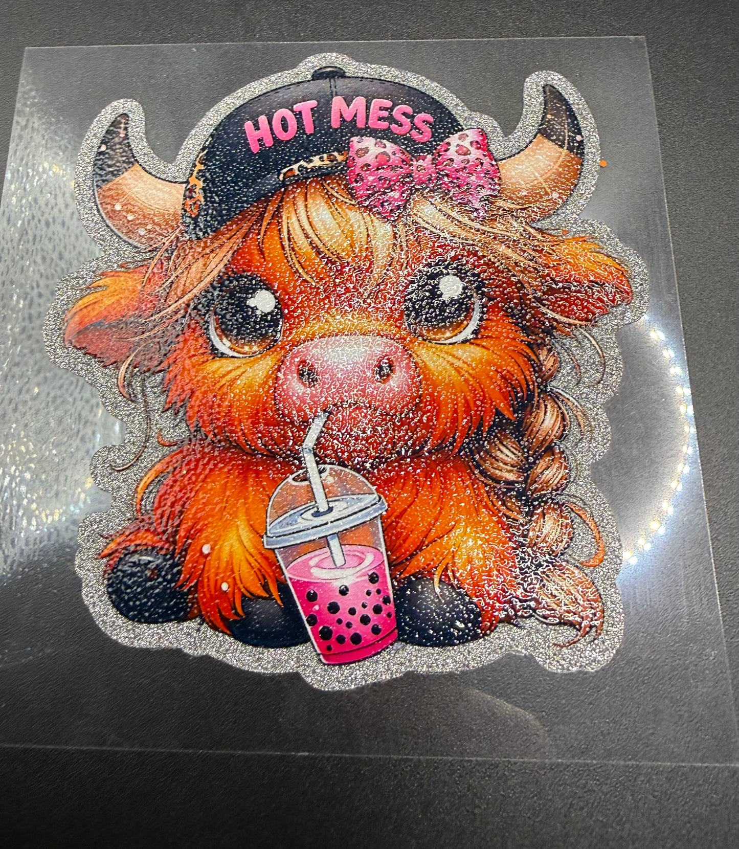 HOT MESS COW - GLITTER
