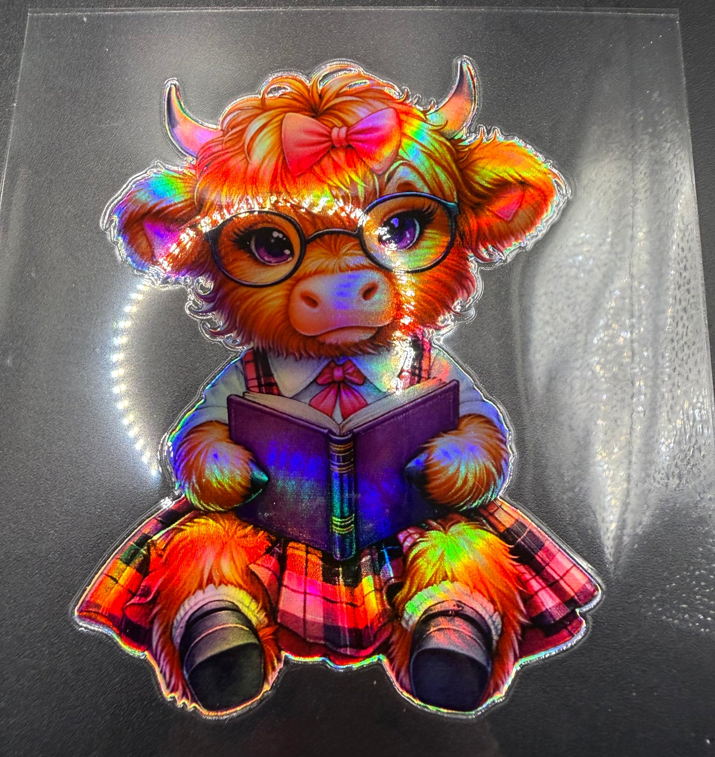 SCHOOL GIRL COW - HOLOGRAPHIC