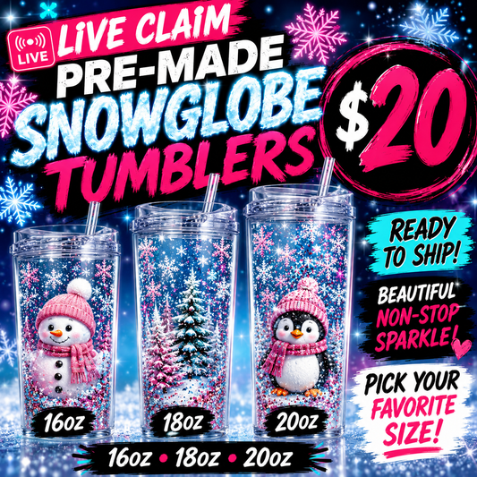 16, 18, 20 OZ LIVE CLAIM TUMBLERS