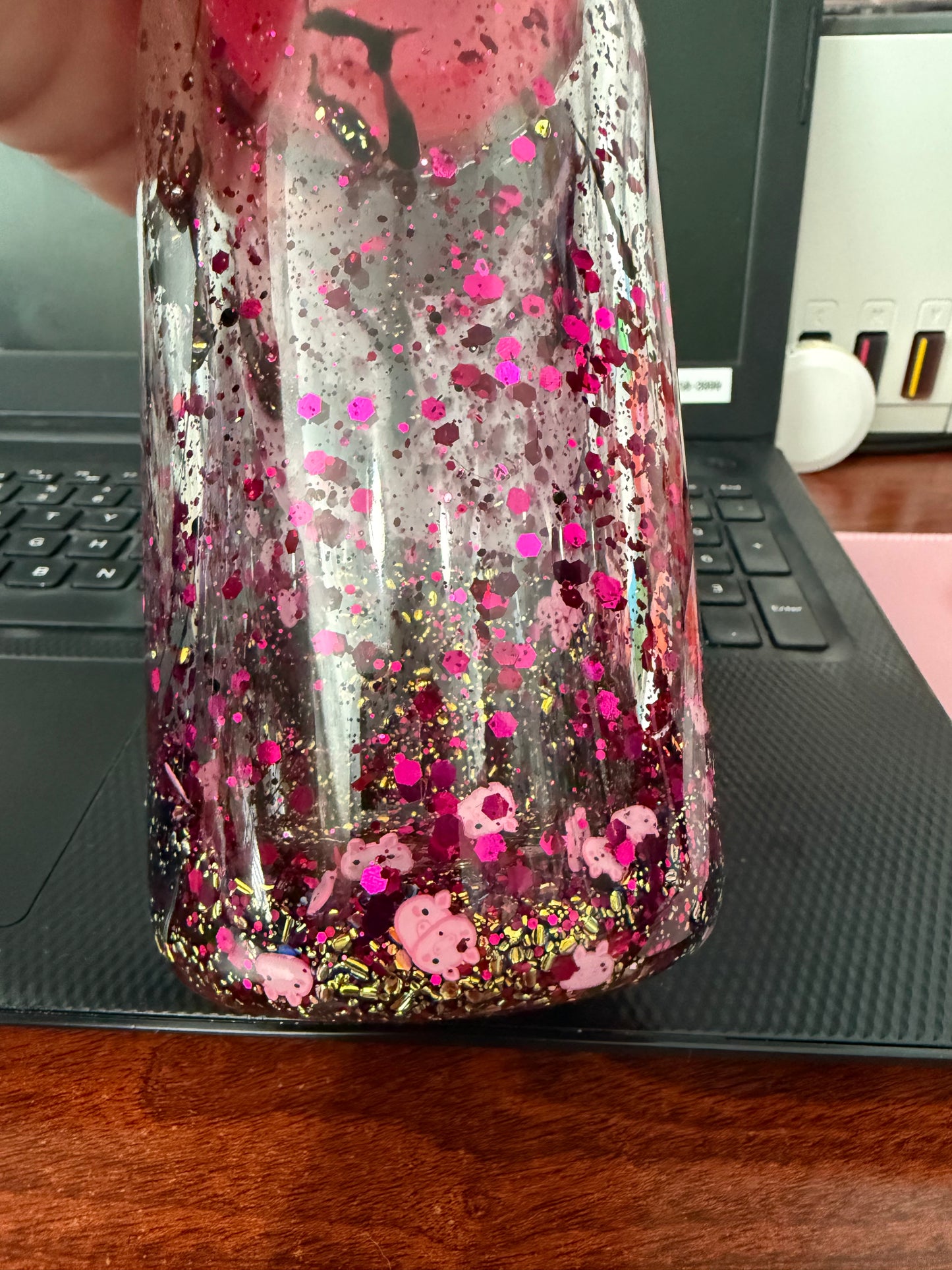 Bubble Pig Snowglobe Tumbler