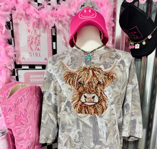 RHINESTONE COW