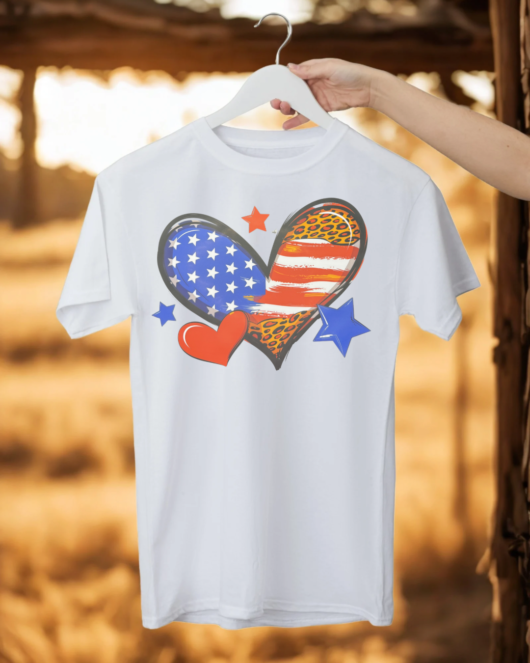 USA FLAG HEART