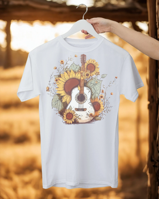 GUITAR IN SUNFLOWERS