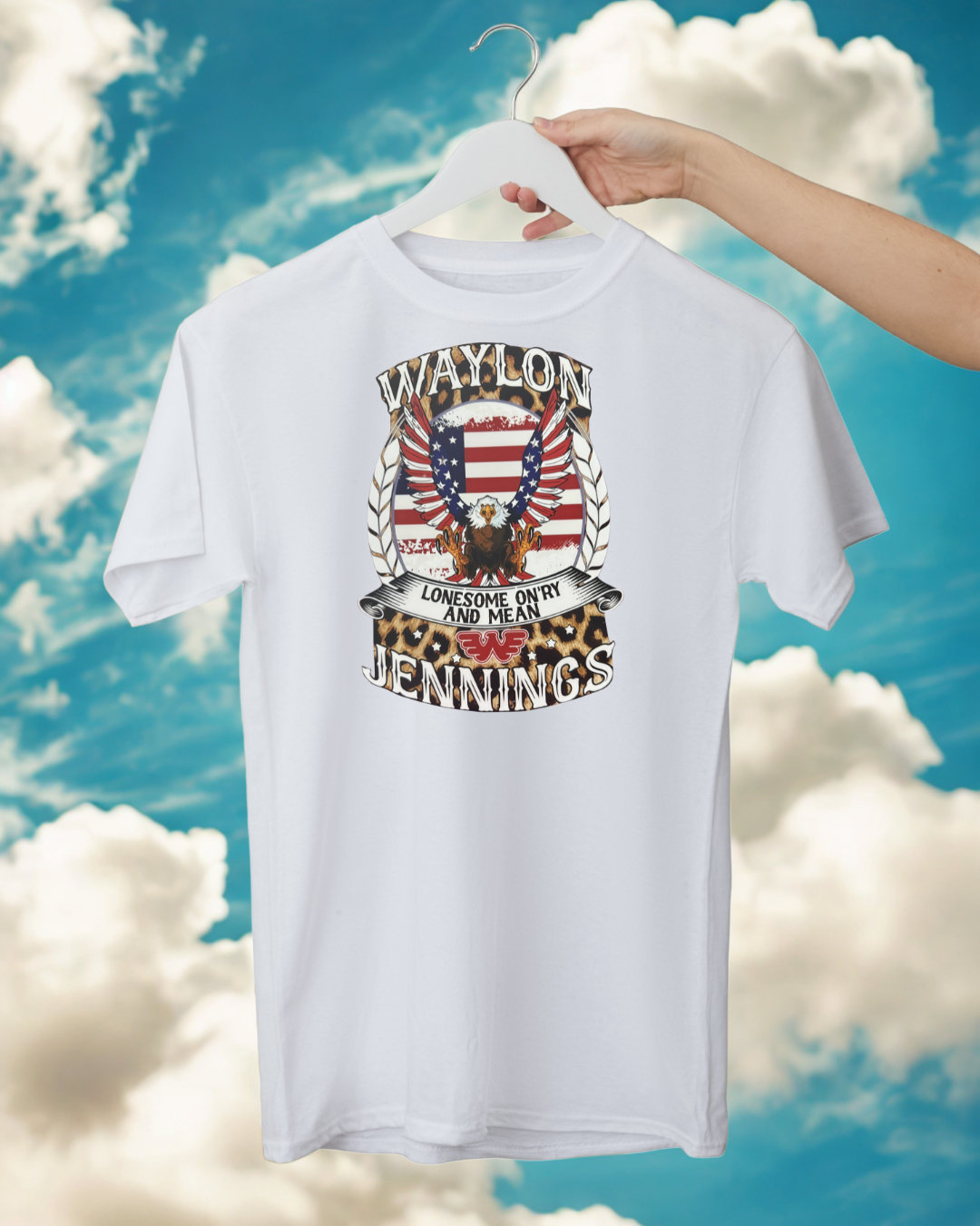WAYLON JENNINGS - RED, WHITE, BLUE