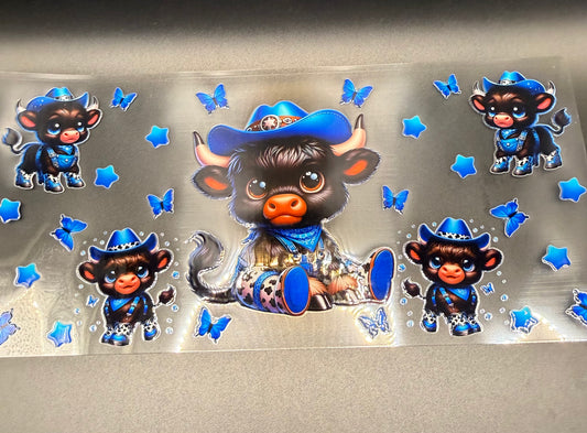 Black Cow w/Blue things