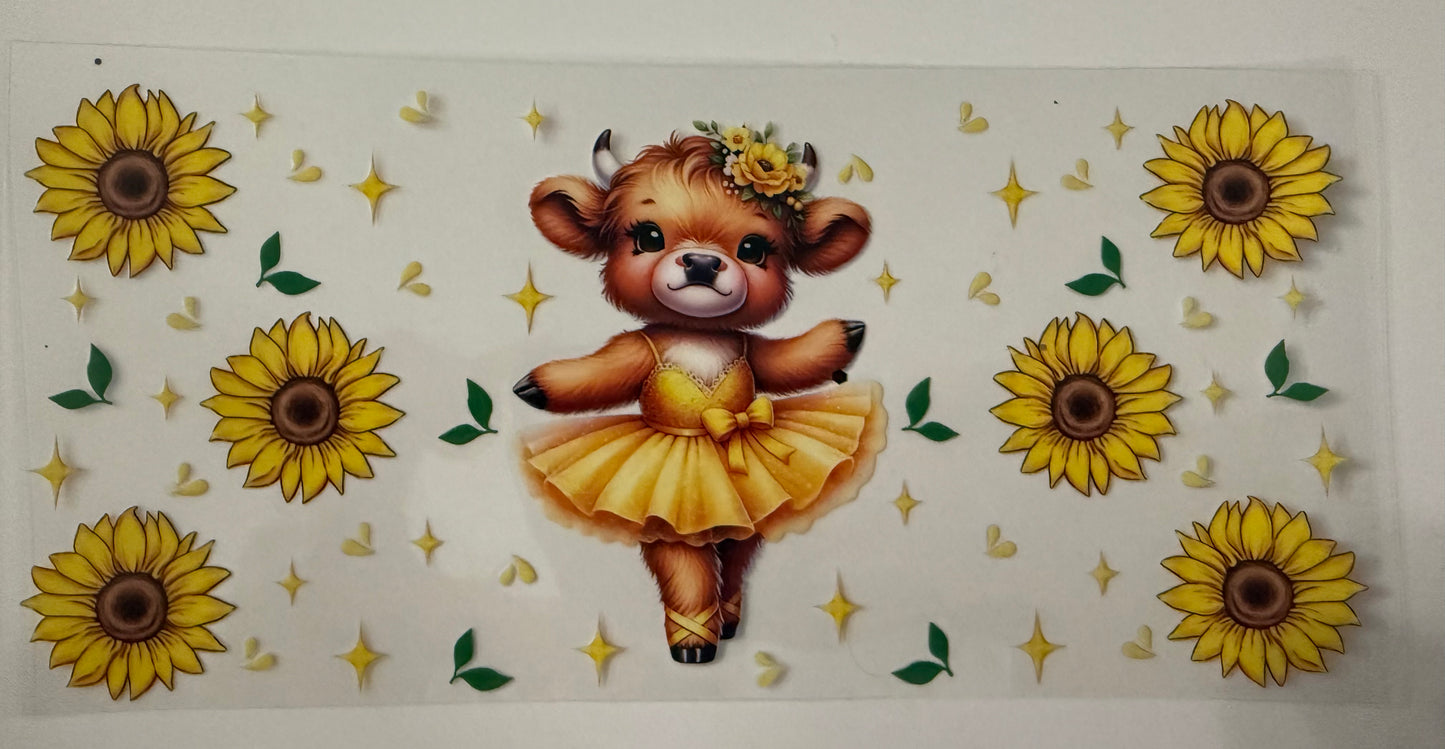 Yellow Ballerina Cow