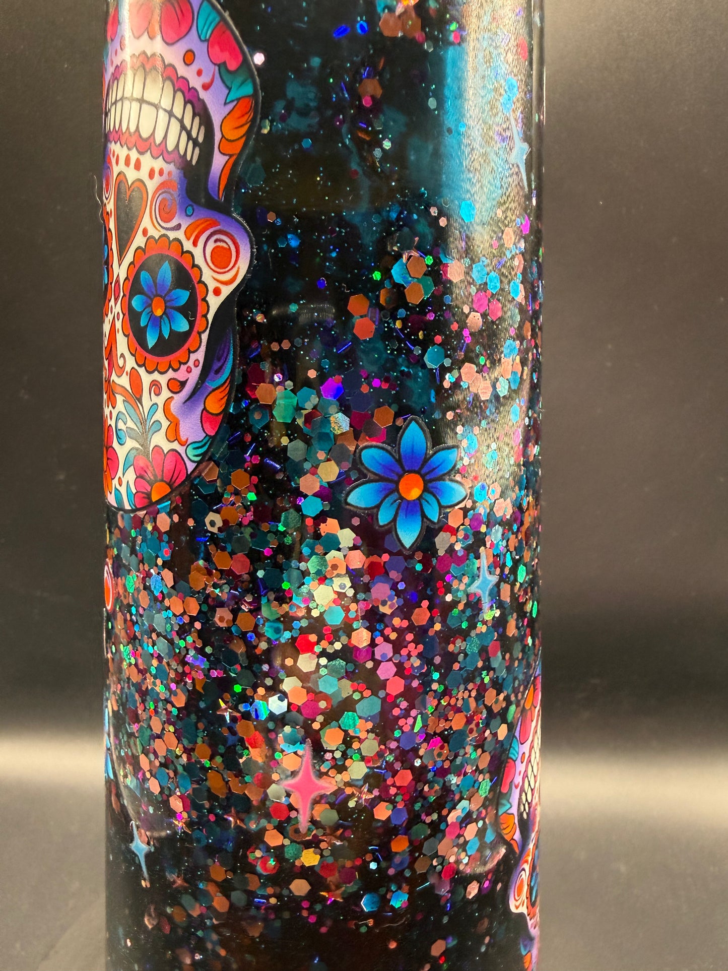 24oz Skull Dual Lava Snowglobe