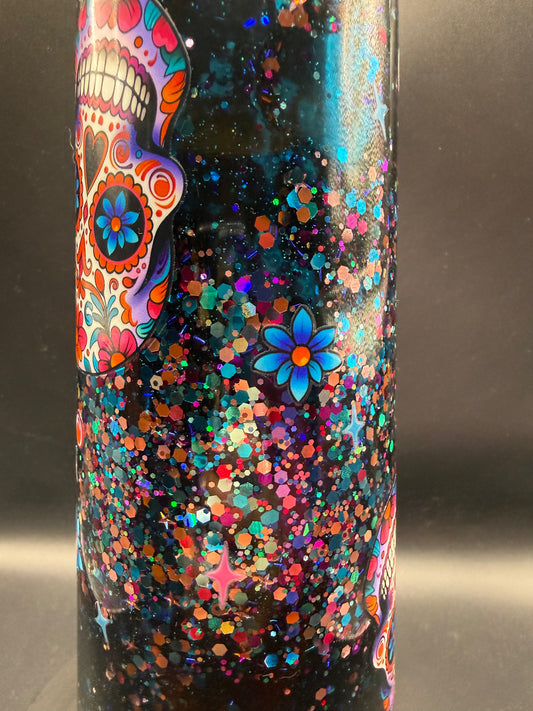 24oz Skull Dual Lava Snowglobe
