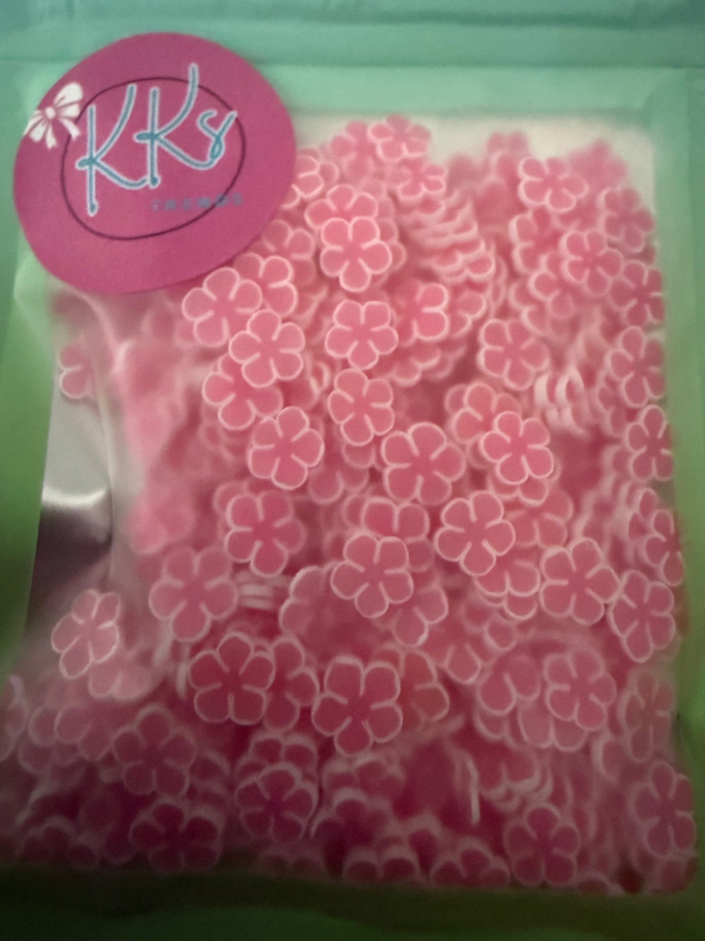 Pink Flowers-GLOW IN DARK