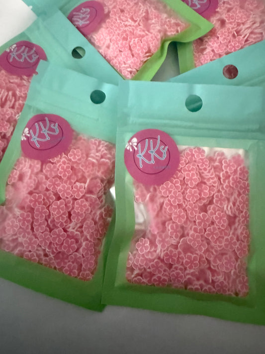 Pink Flowers-GLOW IN DARK