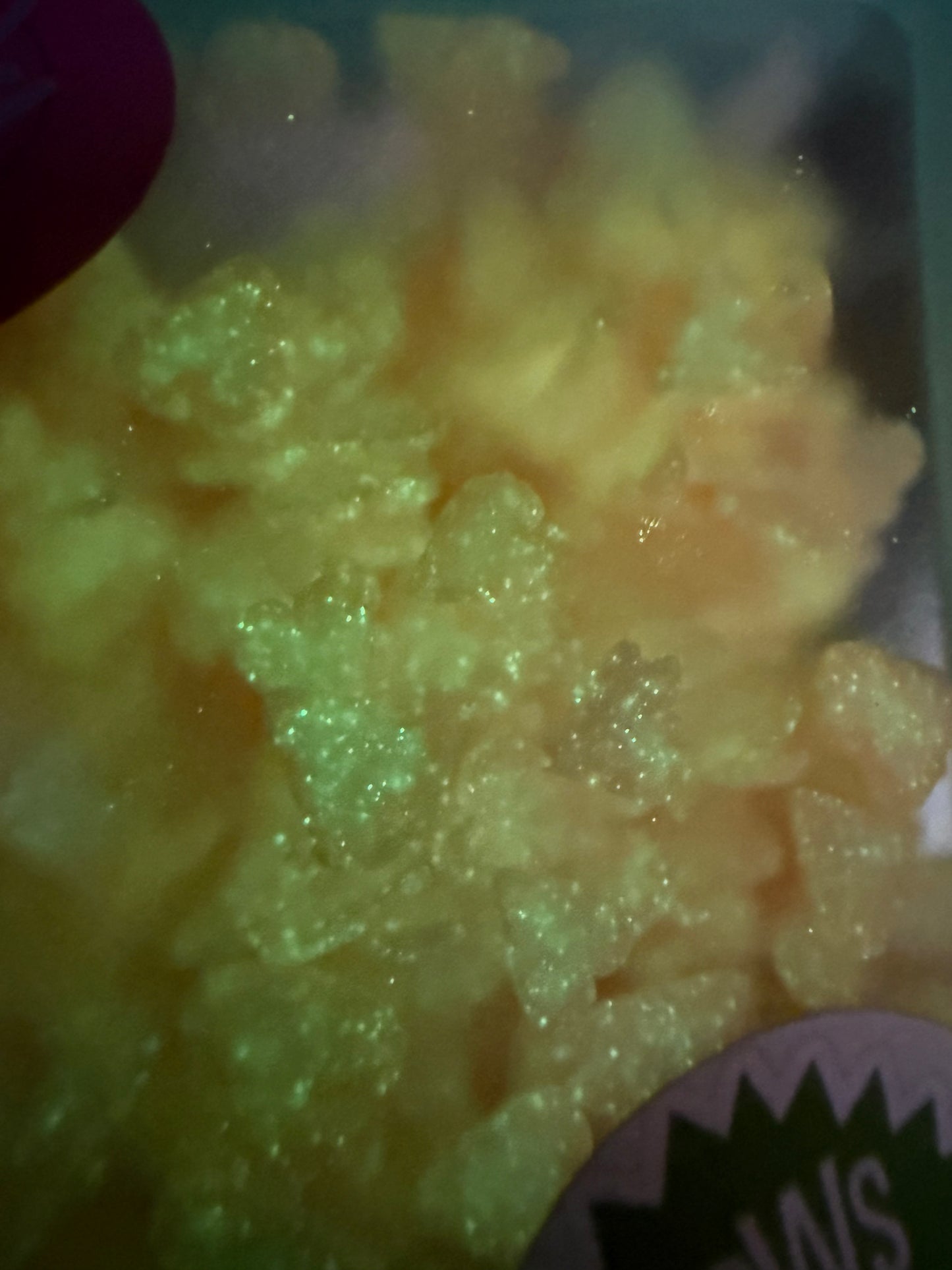 Peach Color Hearts—GLOW IN THE DARK