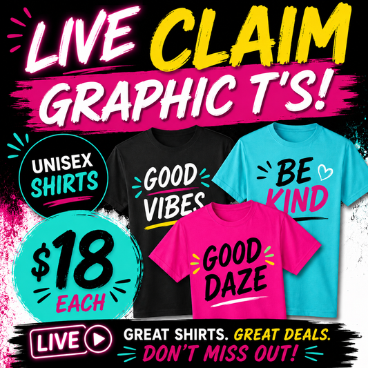 LIVE CLAIM-TSHIRT