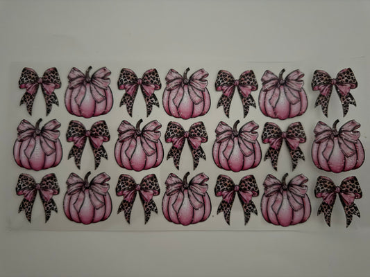 Pink Pumpkins & Bows