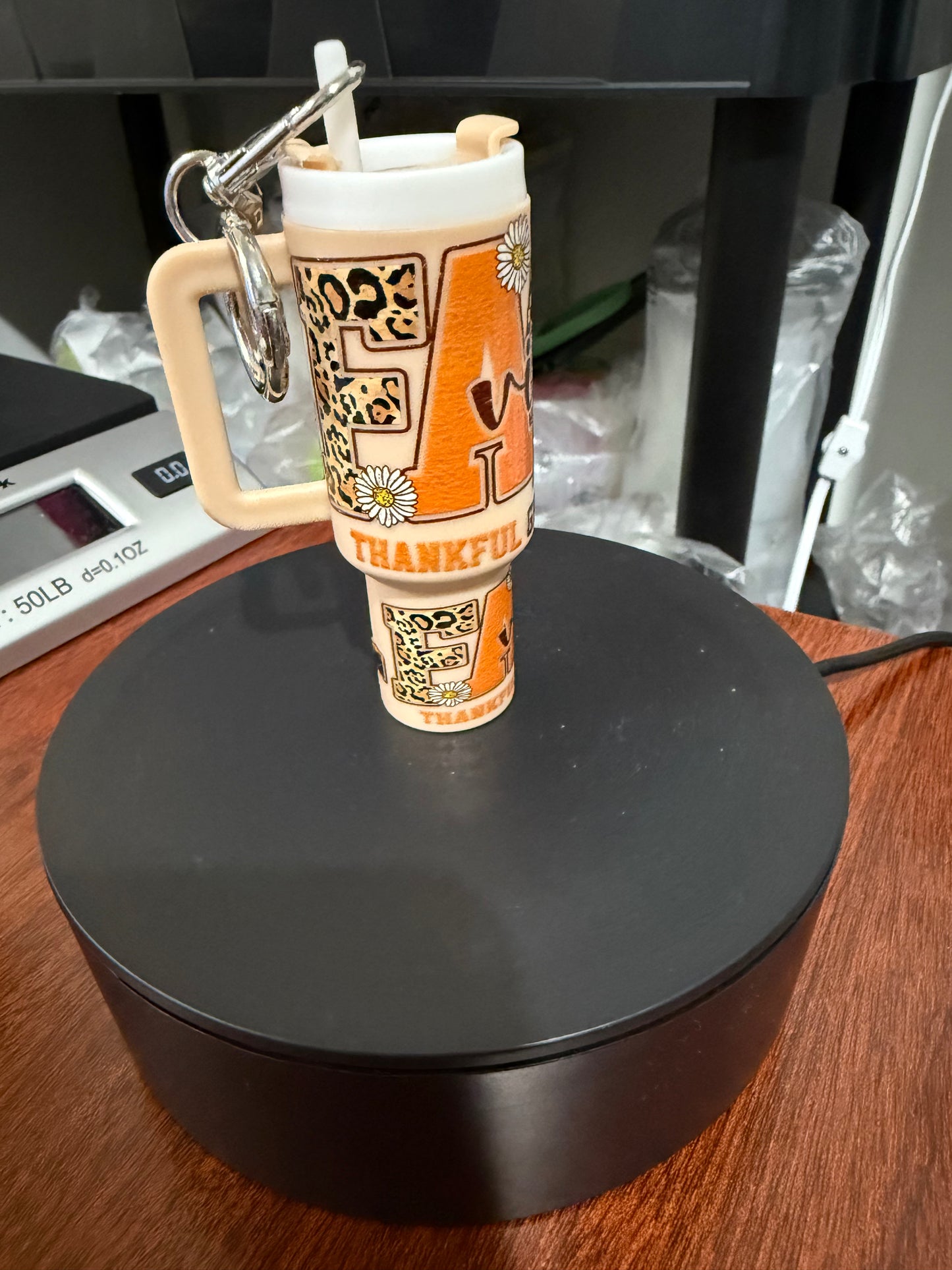 Mini Stanley Keychain - Thankful Grateful, Blessed