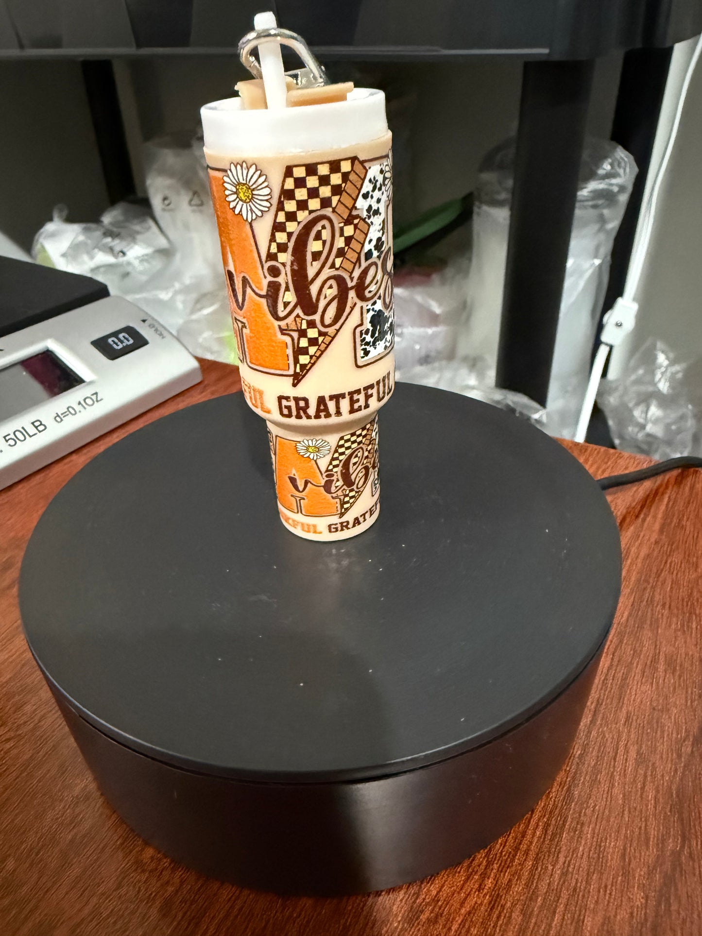 Mini Stanley Keychain - Thankful Grateful, Blessed