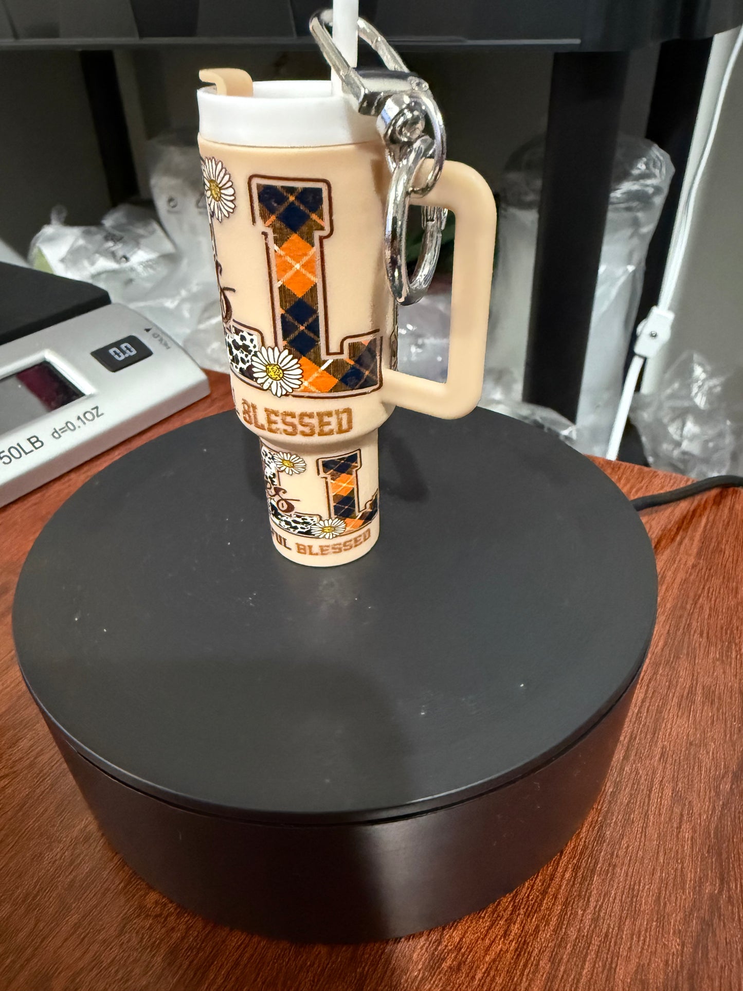 Mini Stanley Keychain - Thankful Grateful, Blessed