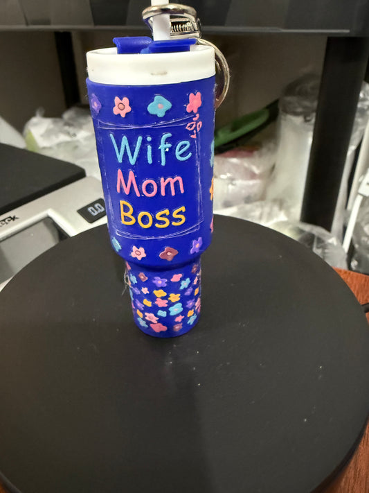 Mini Stanley Keychain - Wife, Mom, Boss