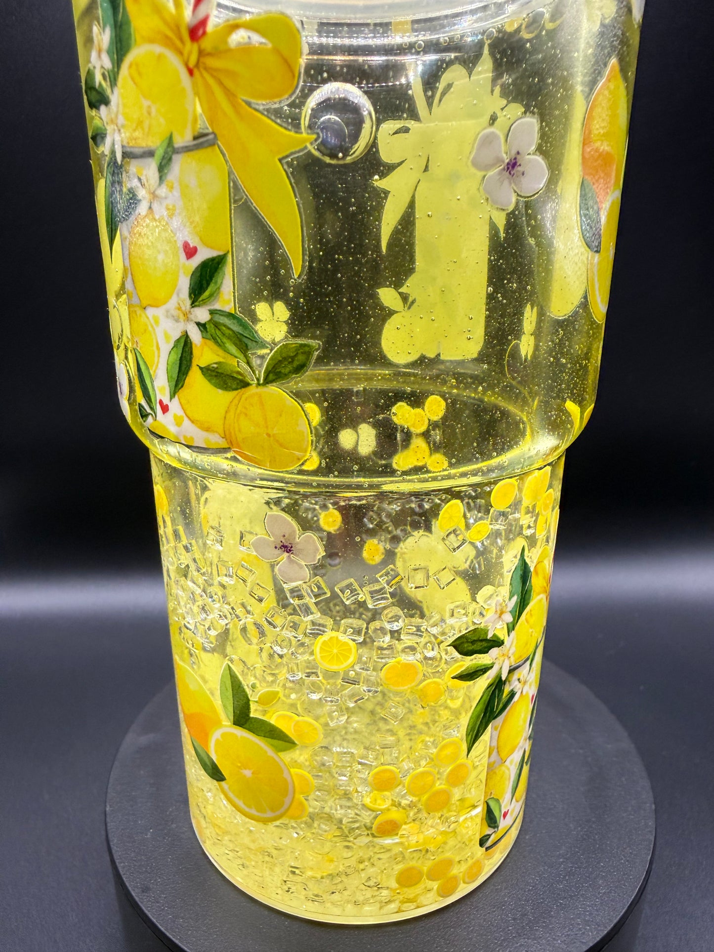 18oz Lemonade Snowglobe Tumbler