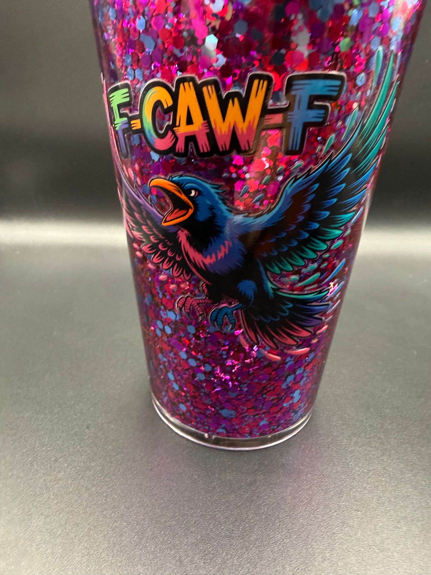 16oz F-CAW-F Snowglobe Tumbler