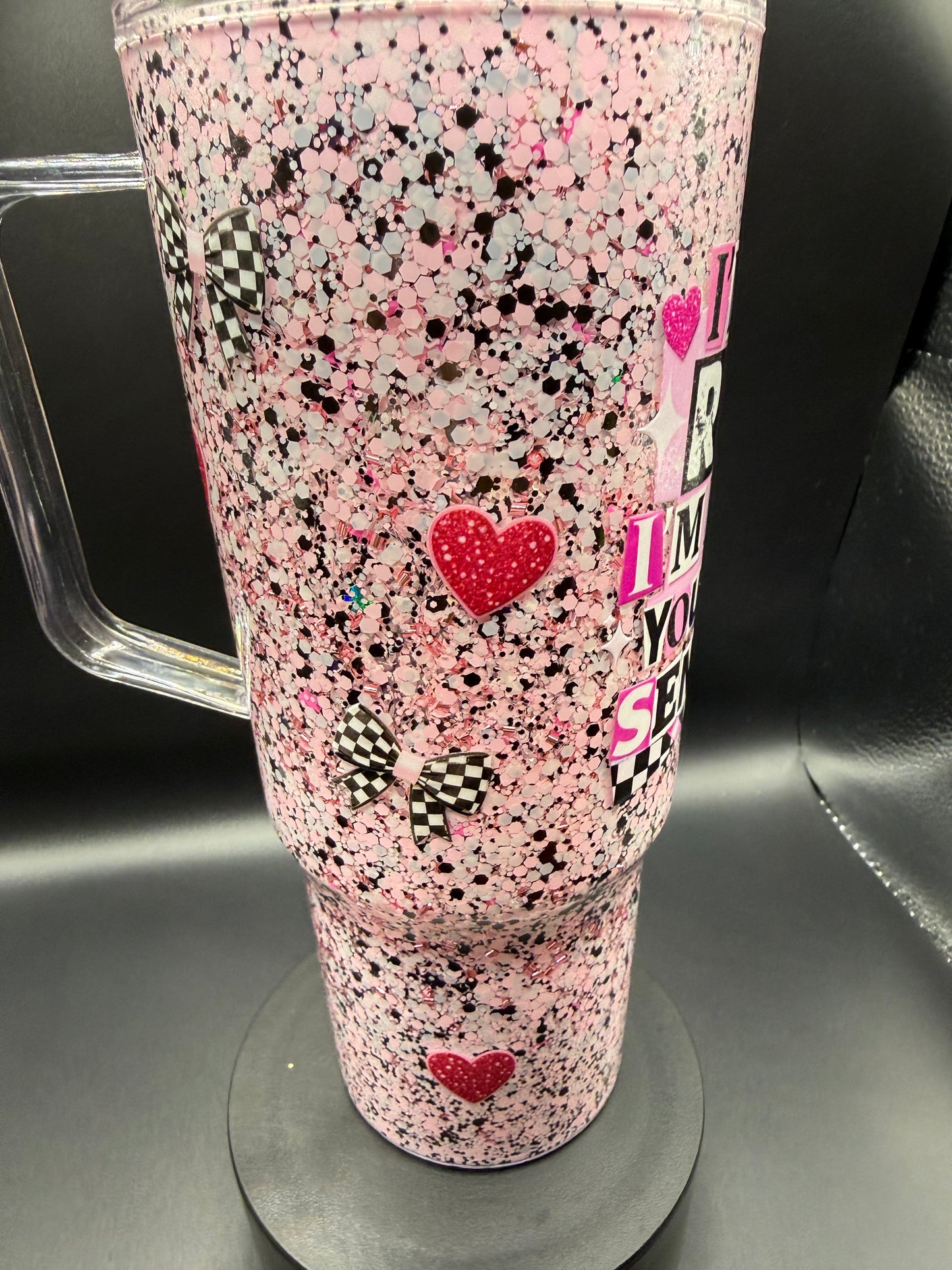 40oz Not Rude Snowglobe Tumbler
