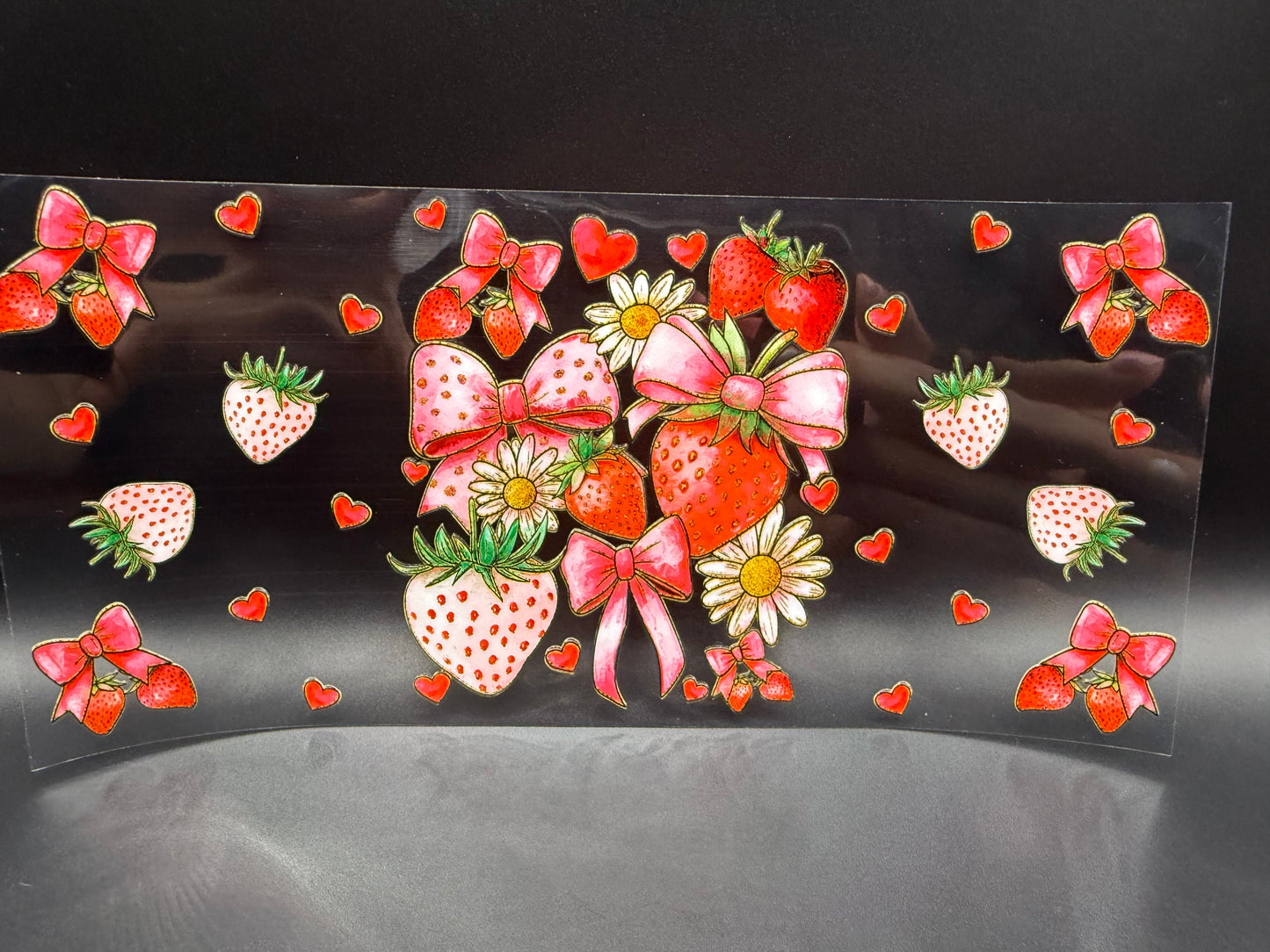 White Strawberries & Bows