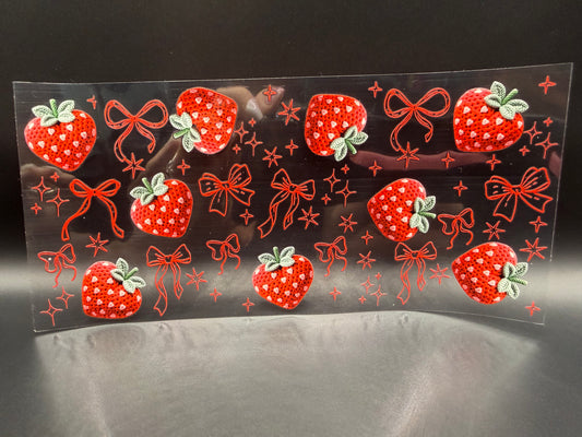 Strawberries & Red Bows