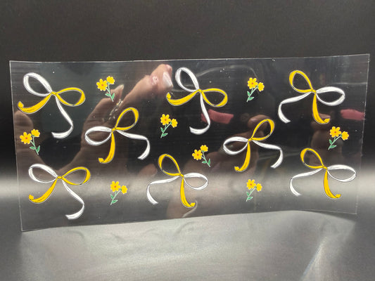Dainty Yellow & White Bows