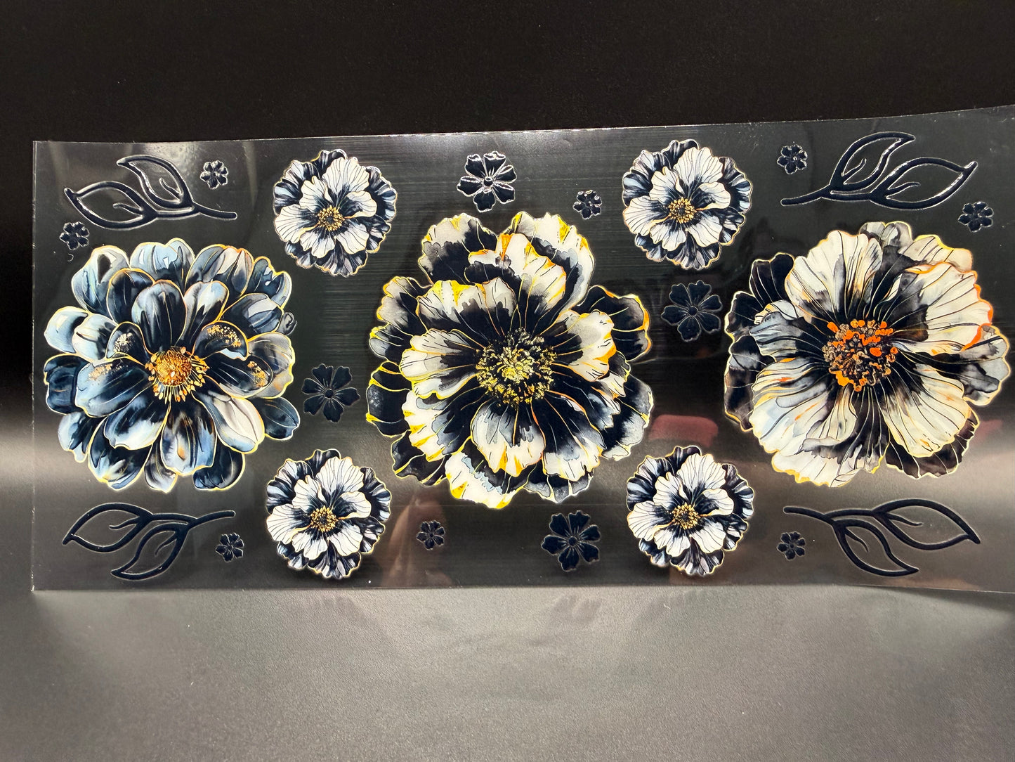 Black & Gold Flowers