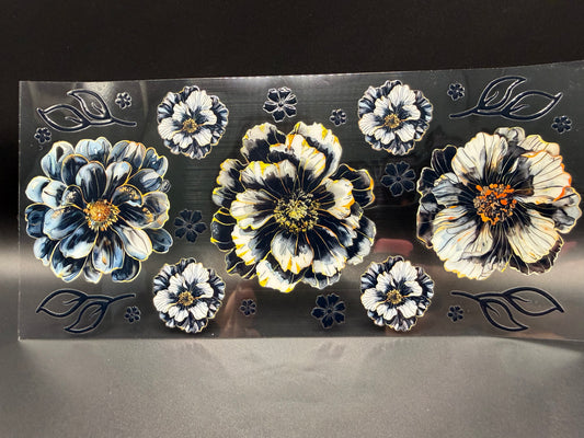Black & Gold Flowers